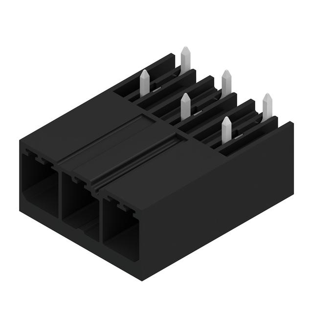 SV 7.62HP/03/270G 3.5SN BK BX Wtyki PCB (złącza płyty), 7.62 mm, Liczba biegunów: 3, kąt odejścia: 270° /78szt./ 1931270000 WEIDMÜLLER