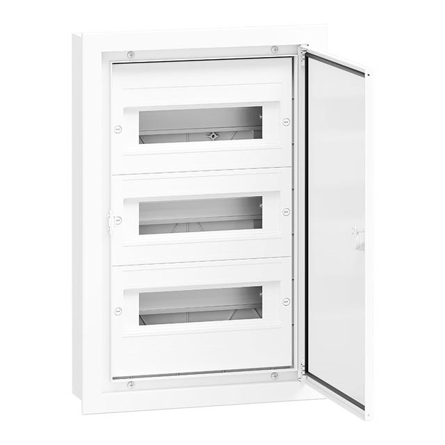 Rozdzielnica hermetyczna podtynkowa 3x12 drzwi aluminiowe IP54 DARP 36S Quiteline 9.312 OPATÓWEK