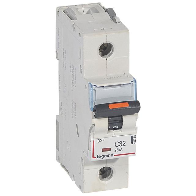 Wyłącznik Nadprądowy S321 C32 1P 32A 25Ka DX3 409758 LEGRAND