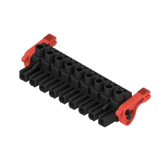 BLZ 7.62HP/09/180LR SN BK BX Wtyk PCB (złącze wiązki), 7.62 mm, Liczba biegunów: 9, Przyłącze z jarzmem /15szt./ 1164990000 WEIDMÜLLER