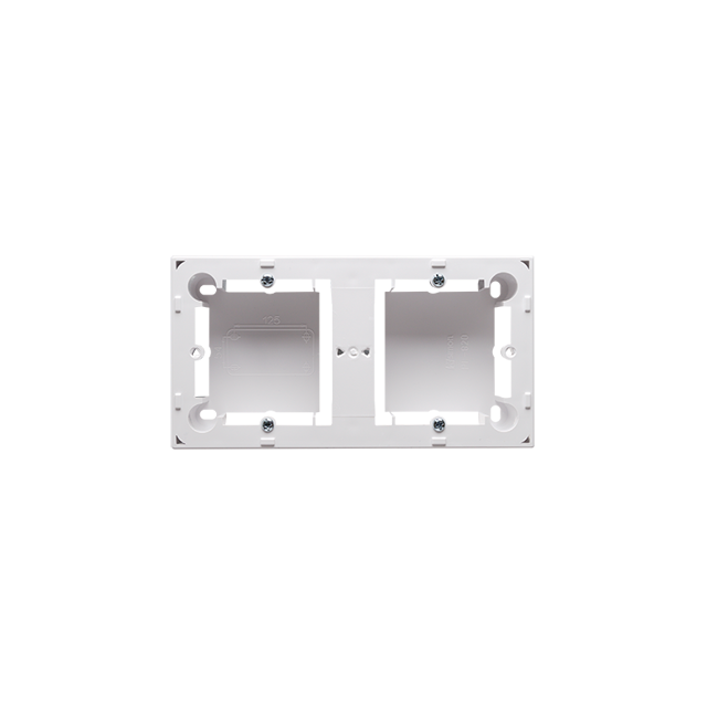 puszki instal. Puszka natynkowa płytka (31mm) podwójna biały MPN2/11 KONTAKT