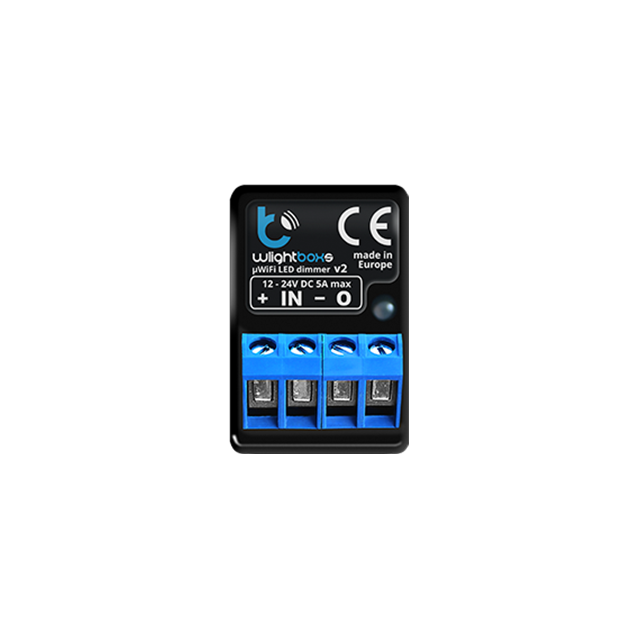 SIMON GO WMDC-008NxB-XX wLightBoxS - Ściemniacz do taśm LED-owych 12-24 V, dopuszkowy, sterowany sma