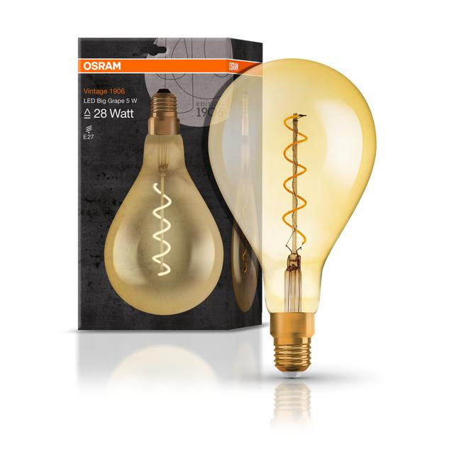 Żarówka LED Vintage 1906 LED CL A160 FIL GOLD 28 non-dim 5,5W/820 E27 4058075091993 LEDVANCE