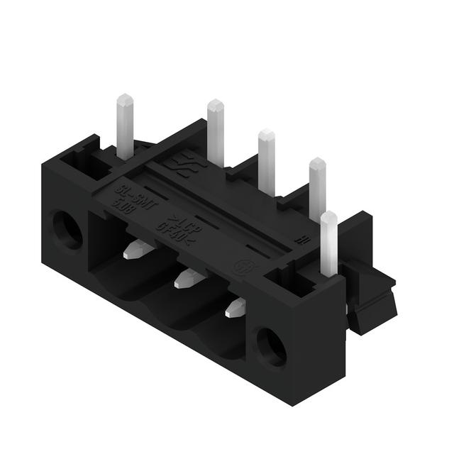 SL-SMT 5.08HC/03/270FL 3.2SN BK RL Wtyki PCB (złącza płyty), 5.08 mm, Liczba biegunów: 3, kąt odejścia: 270° /350szt./ 1876720000 WEIDMÜLLER