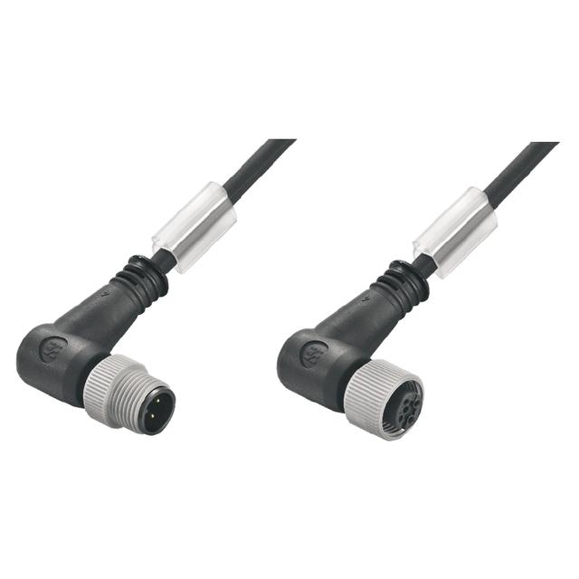 SAIP-M12WM12W-4-1.5U Przewód czujnika-siłownika (zmontowany), Kabel połączeniowy, M12 / M12, Liczba biegunów: 4, Długość kabla: 1.5 m, złącze męskie, kątowe - złącze żeńsk /1szt. 1108710150 WEIDMÜLLER