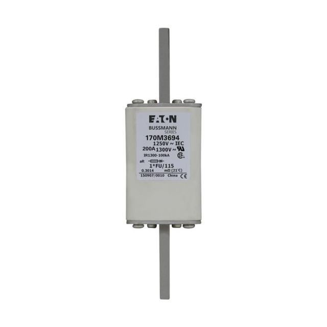 FUSE 200A 1250V 1*FU/115 AR CU Wkładka szybka 200A AC 1250V rozmiar 1 45x45x156 mm a 170M3694 EATON