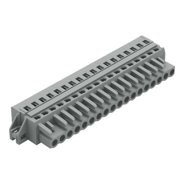 MCS-MIDI Classic gniazdo 18-bieg. szare raster 5 mm /10szt./ WAGO