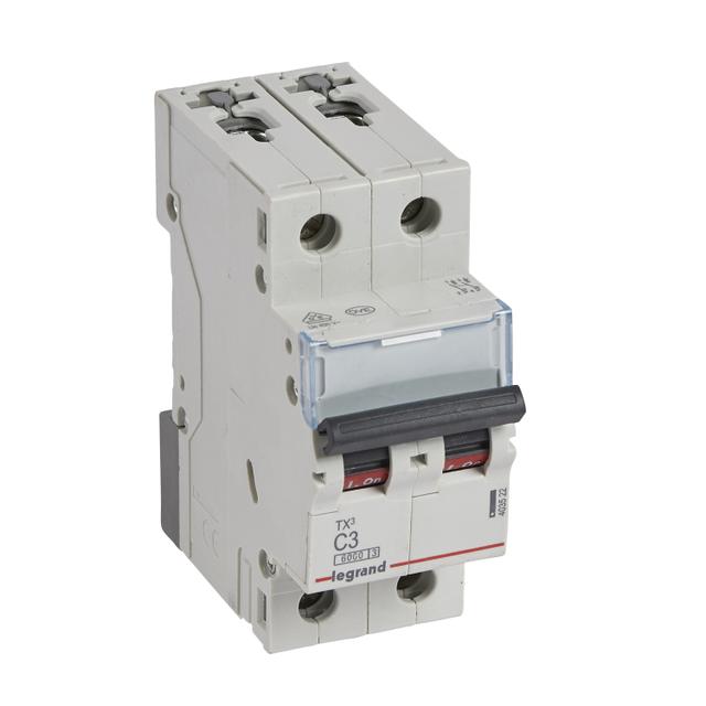 Wyłącznik Nadprądowy 2P C3A 6kA AC S302 TX3 403522 LEGRAND