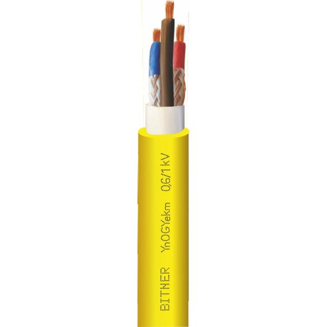 YnOGYekm 0,6/1kV 3x2,5+2,5+2,5 Ekranowany przewód górniczy o izolacji i powłoce PVC