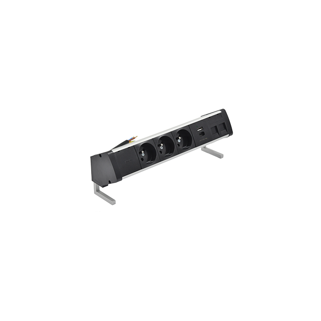 Simon 480 TS48-430E30BK0-40 Biurkowy zestaw gniazd 3 gn. typ E + ładow. USB A+C i płytka dla 2 złącz 48430E30BK00000-40 KONTAKT