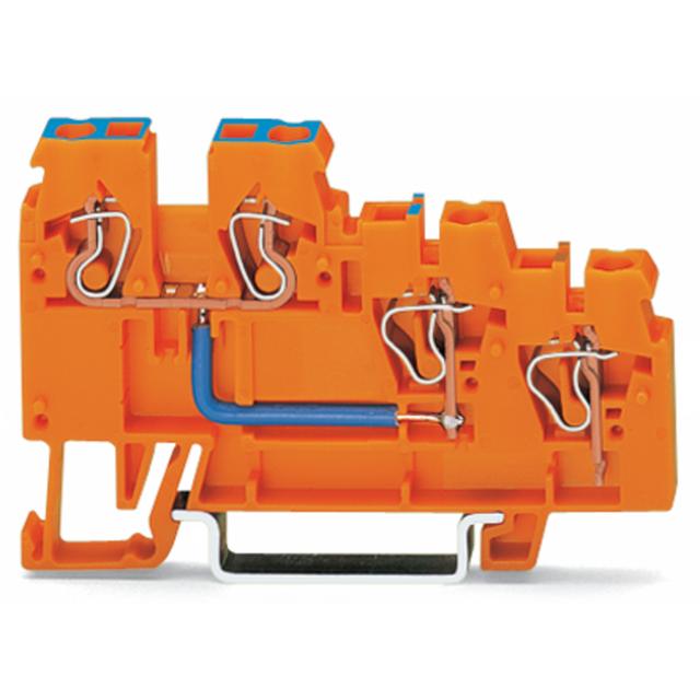 3-przewodowa złączka zasilająca do czujników pomarańczowa