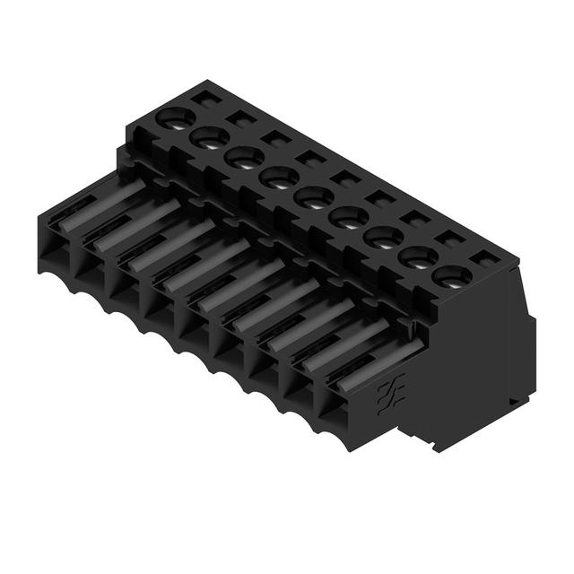 BL 3.50/09/180 SN BK BX Wtyk PCB (złącze wiązki), 3.50 mm, Liczba biegunów: 9, Przyłącze z jarzmem /54szt./ 1615710000 WEIDMÜLLER
