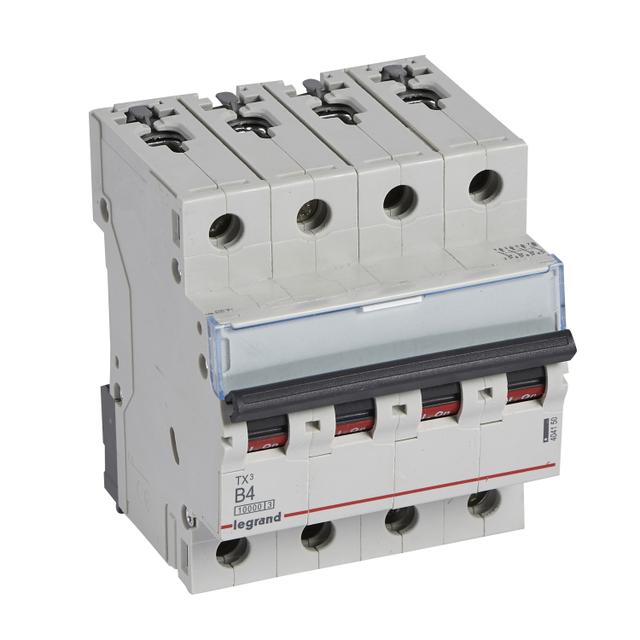 Wyłącznik Nadprądowy S 314 4P B4A 10000A TX3 404150 LEGRAND