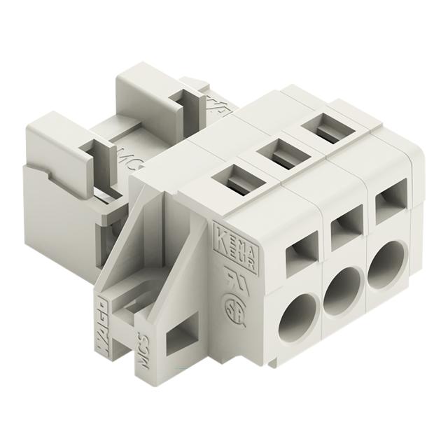 MCS-MIDI Classic wtyk 3-bieg. j-szary raster 5 mm /50szt./ WAGO