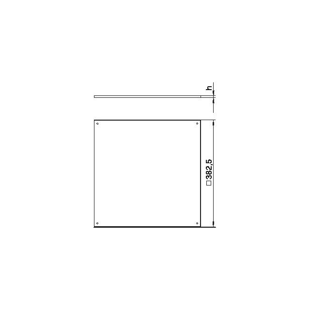 BEK/F350-2/4, PŁYTA USZCZEL.DNO KASETY PRZED WILG.