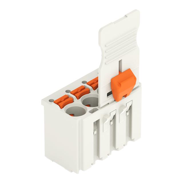 Gniazdo picoMAX raster 5mm 4‑biegunowy z płytką uchwytową i suwakiem 2092‑1104/002‑000 /100szt./ WAGO