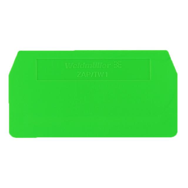 ZAP/TW 1 GN Płyta separacyjna (terminal), Płyta zamykająca i pośrednia, 59.5 mm x 30.5 mm, zielony /50szt./ 1683680000 WEIDMÜLLER