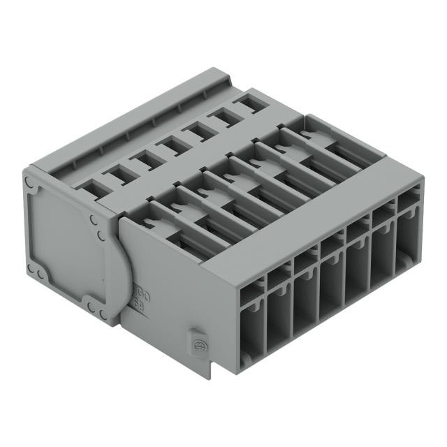 X-COM wtyk 7-biegunowy szary raster 5 mm /25szt./ WAGO