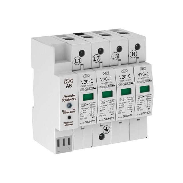 V 20-C/4+AS-280, OGRAN.PRZECIWP.4P.220V AS