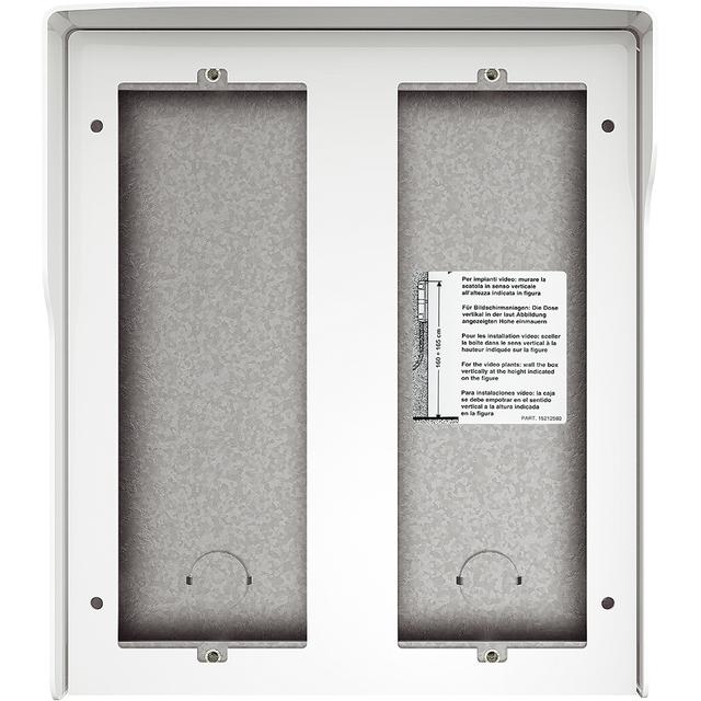 Obudowa natynkowa z daszkiem do paneli Sfera - 6 modułów - Biała, Bticino