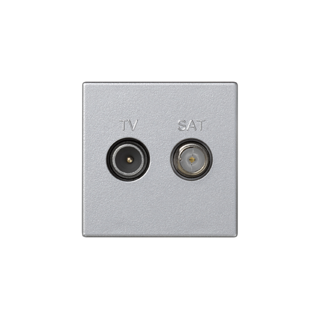 Simon Connect Gniazdo K45 TV-SAT 5-2400 MHz 2dB aluminium