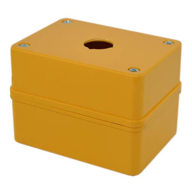 Kaseta KP1 otwór fi22mm z inst. ochronną 2 dławiki Dp13,5 żółta
