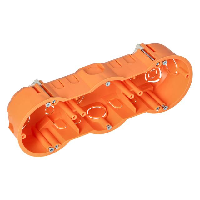 Puszka podtynkowa 60 mm płytka trzykrotna do G/K 80 sztuk OR-JB-13813/3/80 ORNO