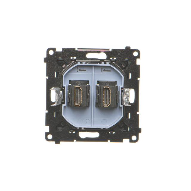 Simon 55 Gniazdo HDMI podwójne Czarny mat TGHDMI2.01/149 KONTAKT