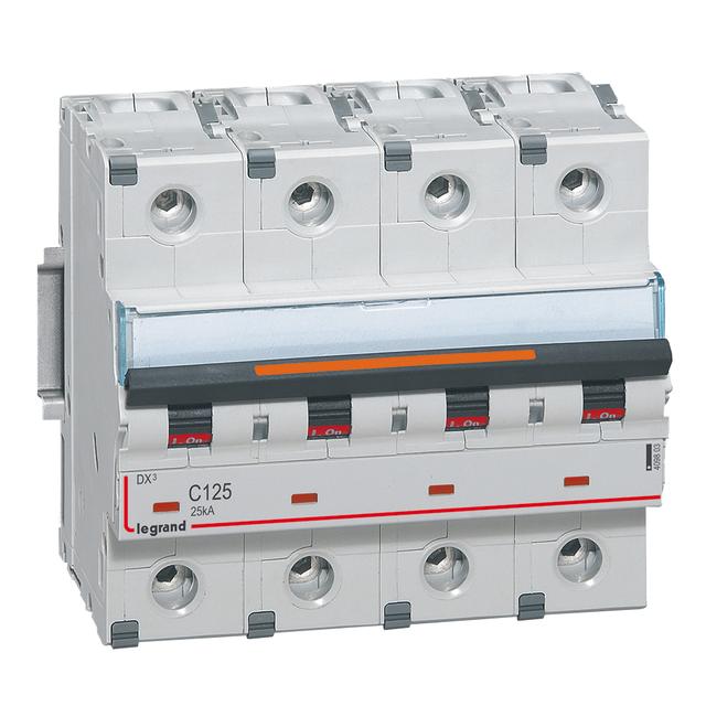 Wyłącznik Nadprądowy S324 C125 4P 125A 25Ka DX3 409803 LEGRAND