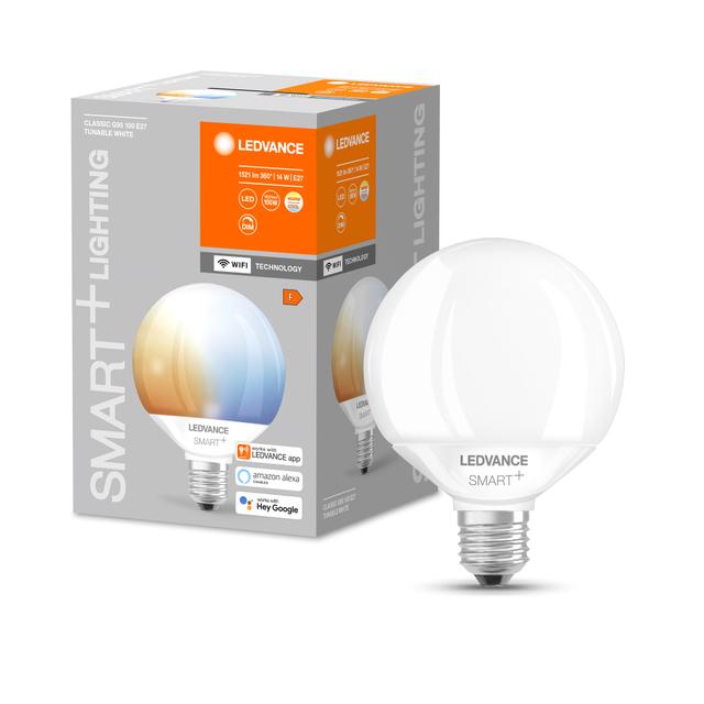 Żarówka LED E27 G95 14W = 100W 1521lm CCT 200° SMART+ WIFI Ściemnialna 4058075609594 LEDVANCE