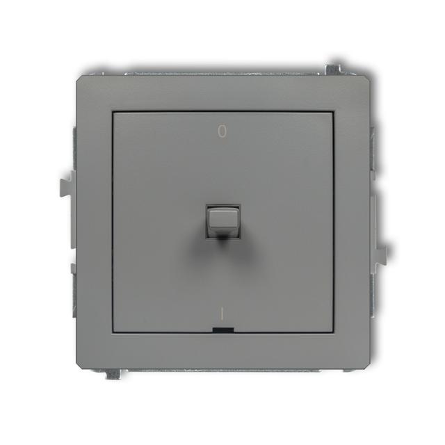 DECO Mechanizm łącznika dwubiegunowego w stylu amerykańskim szary mat