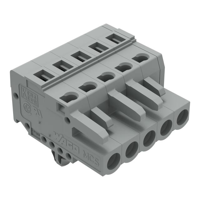 Gniazdo MCS‑MIDI Classic 5‑biegunowe szare raster 5mm 231‑105/008‑000 /100szt./ WAGO
