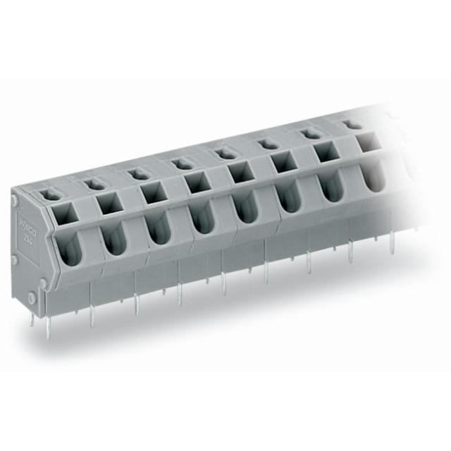 listwa zaciskowa do pł. drukowanych 2-bieg. szara raster 7,5/7,62 mm