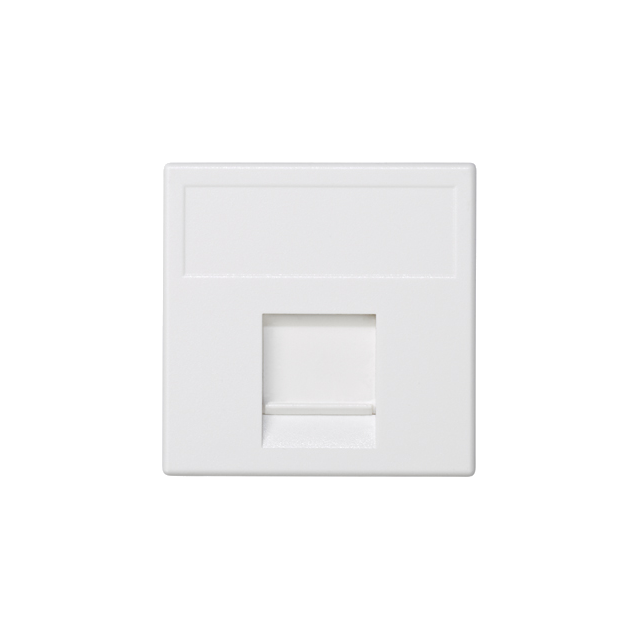 Simon Connect Płytka K45 1x RJ z osłoną PANDUIT czysta biel K69/9 KONTAKT