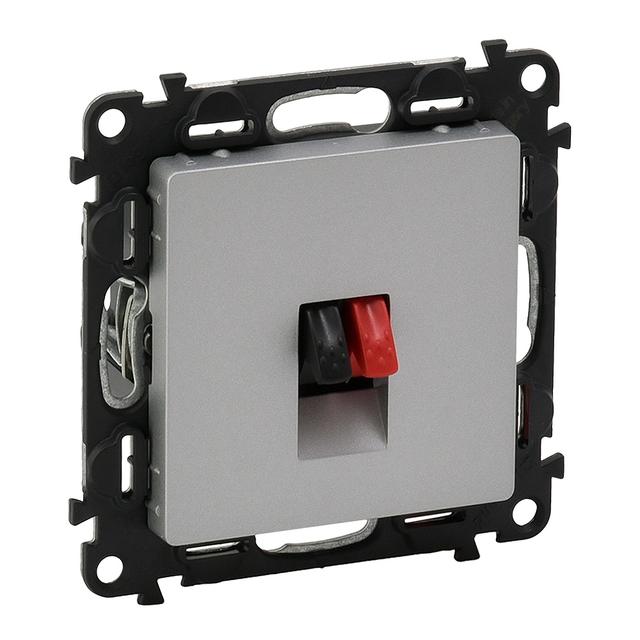 Valena Life Gniazdo Głośnikowe Aluminium 753372 LEGRAND