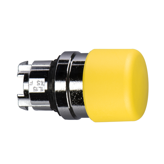 Harmony XB4 Przycisk grzybek fi30 żółty z samopowrotem metalowy ZB4BC54 Schneider