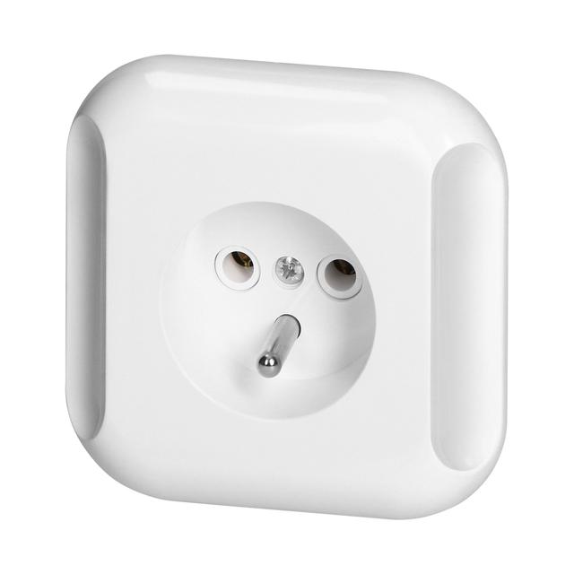 Gniazdo pojedyncze podtynkowe 2p+Z 16A, 250V, TOPAZ, biały PT-16TB BIAŁY ORNO