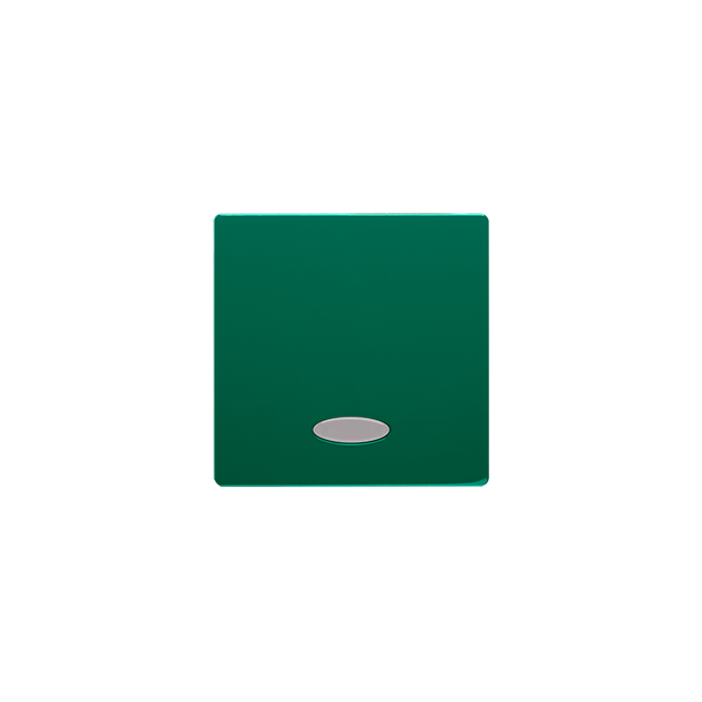 Simon Basic Klawisz pojedynczy z oczkiem do łączników/przycisków z podświetleniem zielony