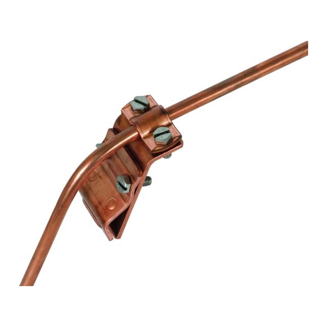 Zacisk do rynny, do zawiniętych brzegów 13-25 mm, Cu