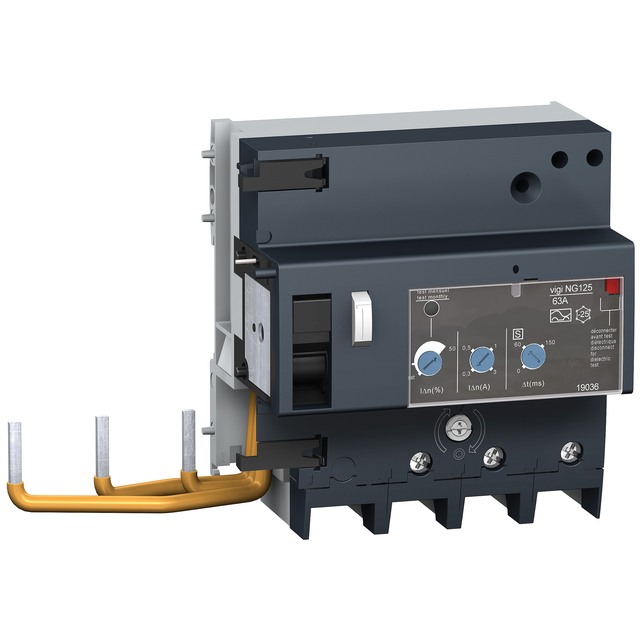 Blok różnicowoprądowy Acti9 VigiNG125-63-3-300-A-I/S/R 63A 3-biegunowy A-I/S/R 500V