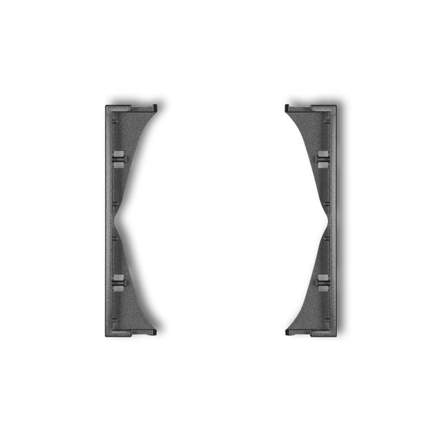 MINI Ramka pośrednia do gniazd podwójnych grafitowa