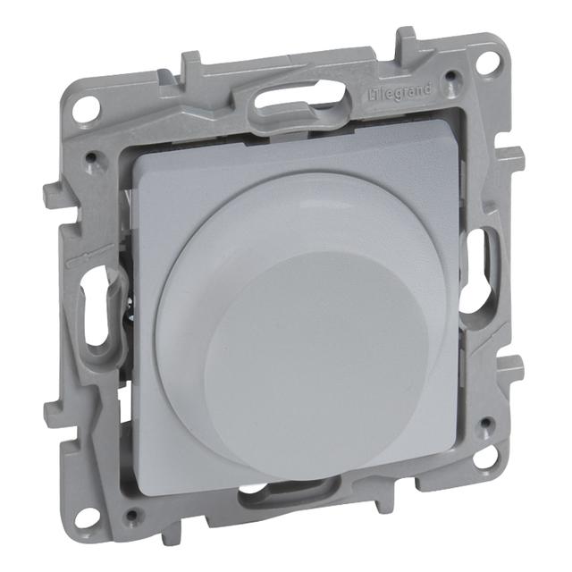 NILOE SELECTION - ŚCIEMNIACZ OBROTOWY 300 W - 2 PRZEWODOWY (DO OBCIĄŻEŃ RLC ORAZ DO LAMP LED) ALUMIN