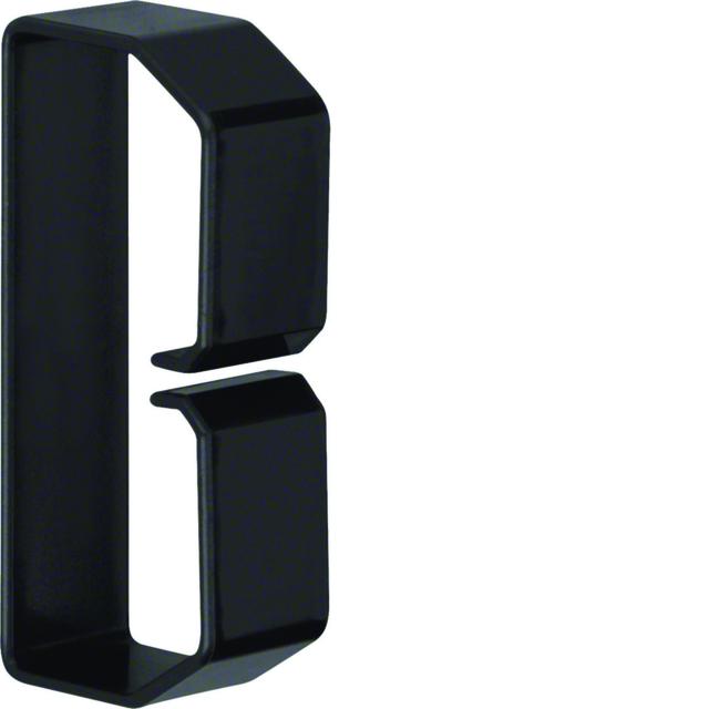 tehalit.BA6 Klamra do przewodów 40x80 czarny B400803 HAGER