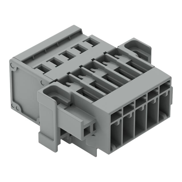 X-COM wtyk 5-biegunowy szary raster 5 mm /25szt./ WAGO