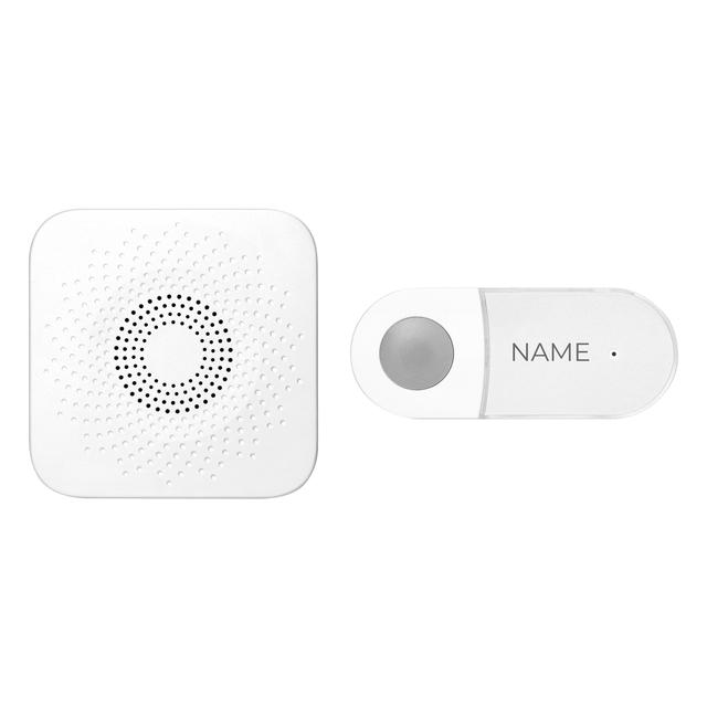 SETI AC, dzwonek bezprzewodowy, sieciowy, przycisk bezbateryjny, learning system, 32 dźwięki, 150m,