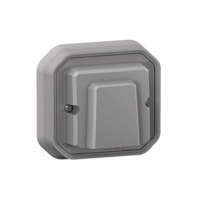 NOWE PLEXO - WYJŚCIE KABLOWE Z UCHWYTEM KOMPLET PODTYNK. 16A-230V SZARE 069848L LEGRAND