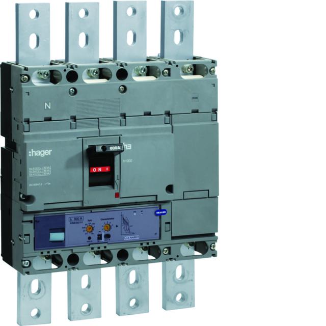 Wyłącznik mocy h1000 4P 50kA 800A LSI HNE801H HAGER