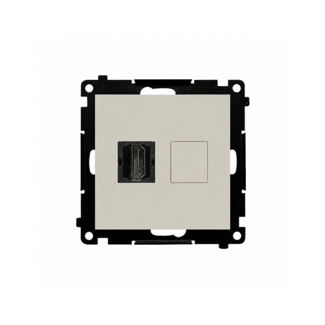 Simon 55 Gniazdo HDMI 2.1 kaszmirowy TGHDMI121.01/142