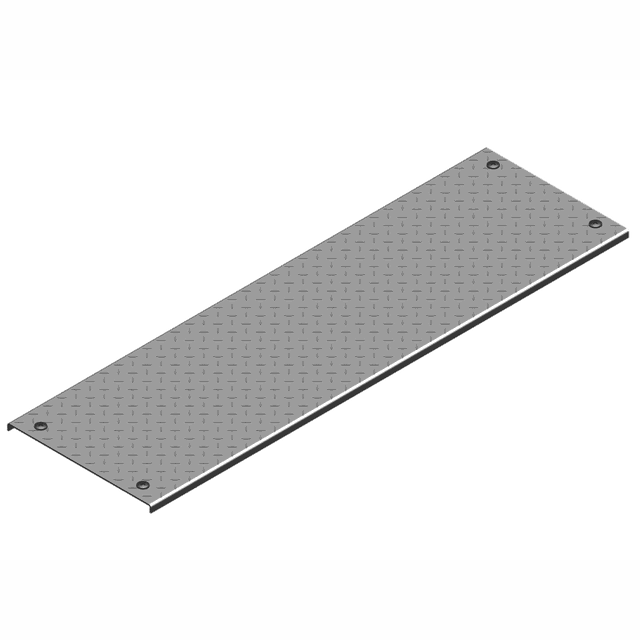 PZKRT400/3 POKRYWA RYFLOWANA Z ZAMKIEM 3,0 MM