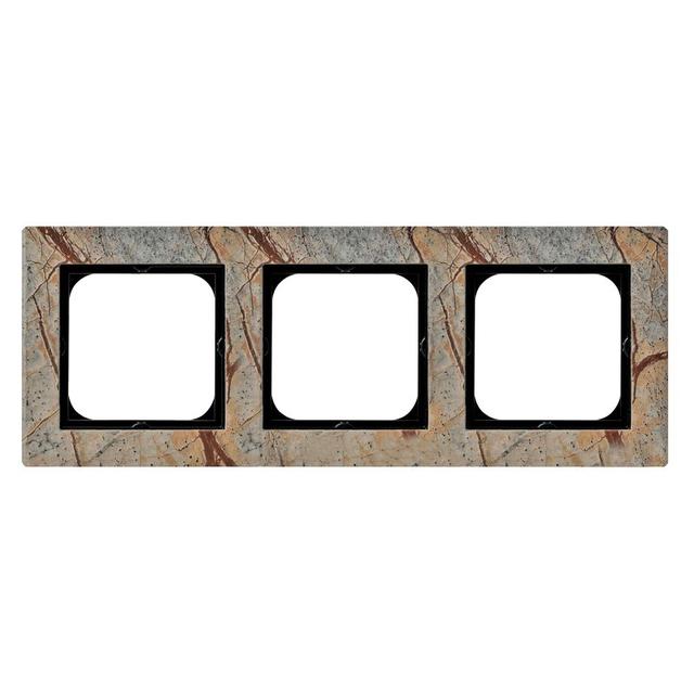 SONATA Ramka potrójna - kolor kamień (forest)